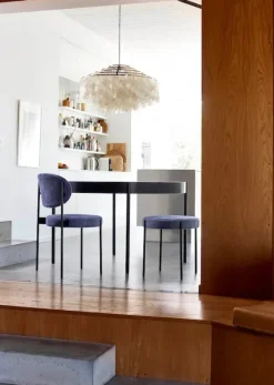 Serie 430 skammel, sort af Verner Panton