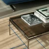 Sett LN12 Sofabord, smoked glass / dark chrome fra &Tradition