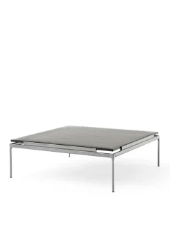 Sett LN13 Sofabord, smoked glass / dark chrome fra &Tradition