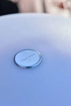 Sinus 22 Portable bordlampe, stål af Piet Hein