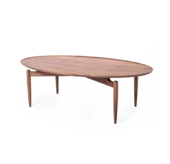 Slow Oval sofabord, valnød fra Stellar Works
