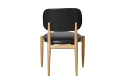 Slow spisebordsstol i eg, Ultra Black 41599 CMHR fra Stellar Works