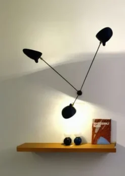 Spider Big Wall Lamp w/3 Fixed Arms af Serge Mouille