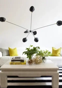 Spider Big Wall Lamp w/7 Fixed Arms af Serge Mouille