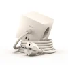 Square 1 Stikdåse med USB-C, beige fra Avolt