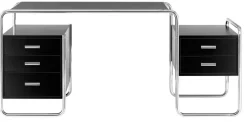 S 285 skrivebord, krom fra Thonet