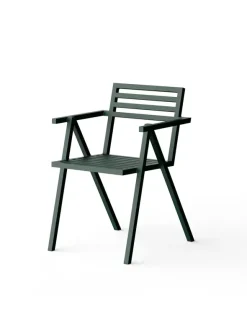 Stacking Arm Chair, grøn fra 19 Outdoors