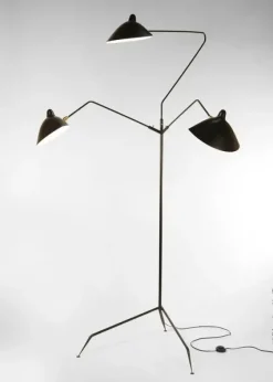 Standing Lamp w/3 Heads/Arms af Serge Mouille