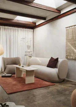 Stille Tufted Rug, red brown fra Ferm Living