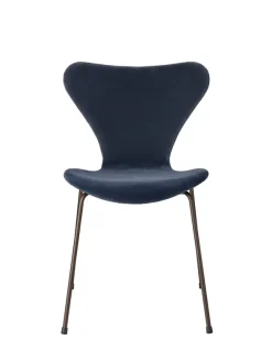 3107 Stol, fuldpolstret velour af Arne Jacobsen