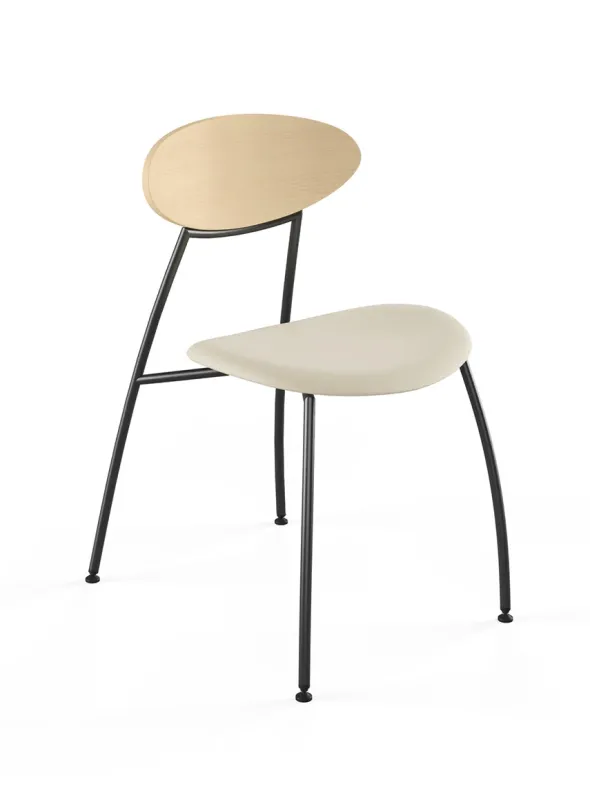 Stone stol, creme læder fra Naver Collection