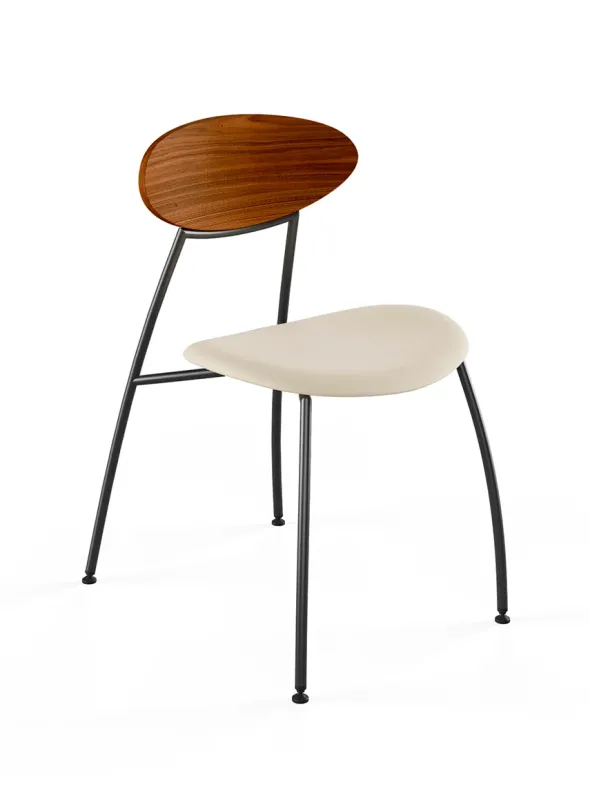 Stone stol, creme læder fra Naver Collection