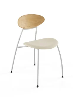 Stone stol, creme læder fra Naver Collection