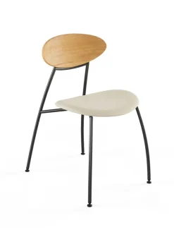 Stone stol, creme læder fra Naver Collection