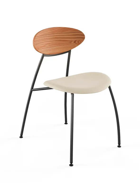 Stone stol, creme læder fra Naver Collection