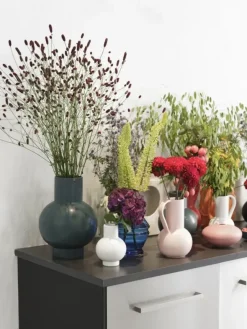 Strøm Vase, blue fra raawii