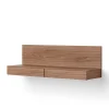 Tana Wall Mounted Media Module, walnut fra New Works