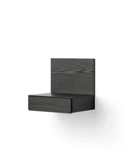 Tana Wall Mounted Nightstand, black stained oak fra New Works