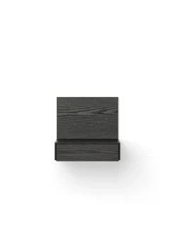 Tana Wall Mounted Nightstand, black stained oak fra New Works