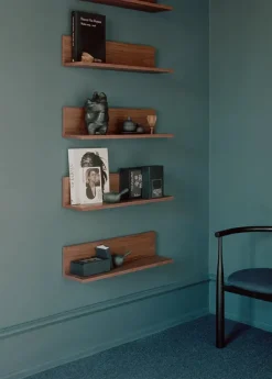 Tana Wall Shelf, black stained oak fra New Works