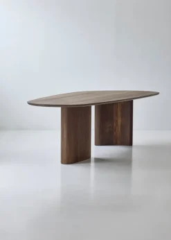 Tangent spisebord, rektangulær olieret røget eg fra DK3