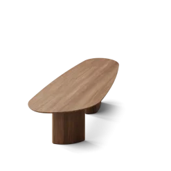 Tangent spisebord, rektangulær olieret valnød fra DK3