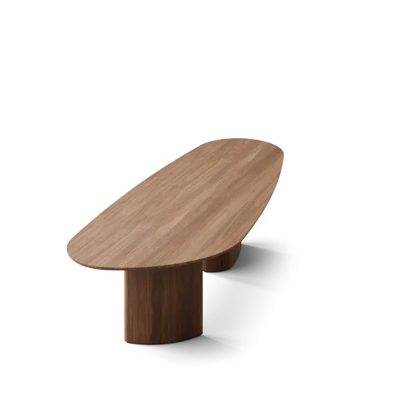Tangent spisebord, rektangulær olieret valnød fra DK3
