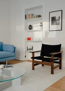 The Canvas Chair, sortlakeret eg sort canvas af Børge Mogensen