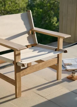 The Canvas Chair udendørs loungestol af Børge Mogensen