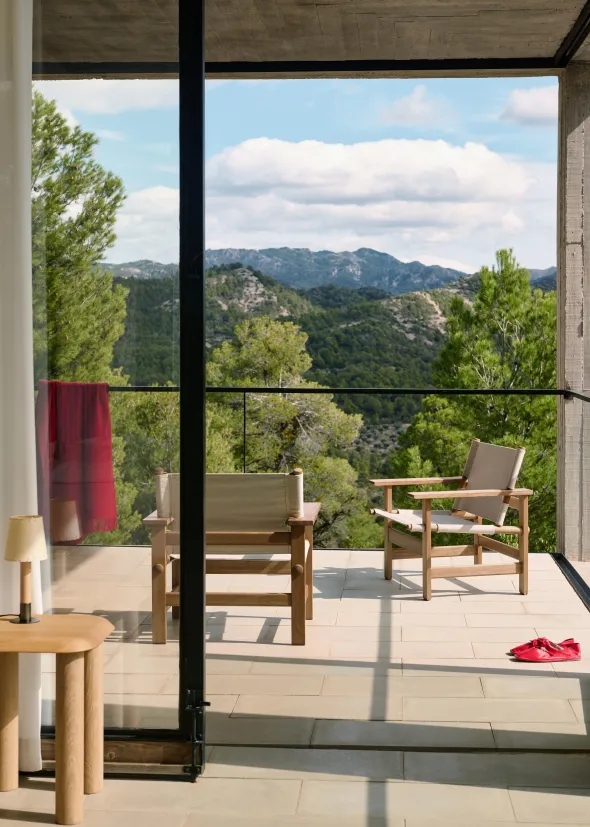 The Canvas Chair udendørs loungestol af Børge Mogensen