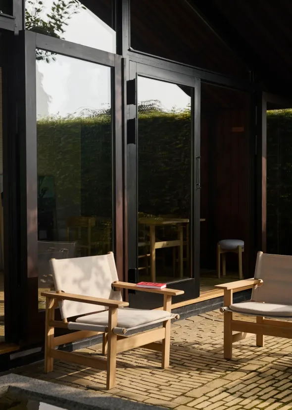 The Canvas Chair udendørs loungestol af Børge Mogensen