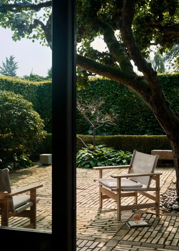 The Canvas Chair udendørs loungestol af Børge Mogensen