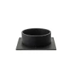 The Square lysestage Ø7 cm, sort fra Kunstindustrien