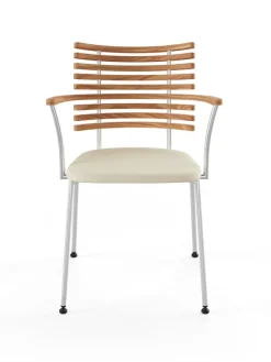 Tiger Armstol, creme læder fra Naver Collection