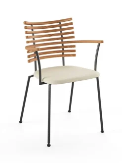Tiger Armstol, creme læder fra Naver Collection