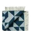 Twist a Twill Plaid, petrol green fra Silkeborg Uldspinderi