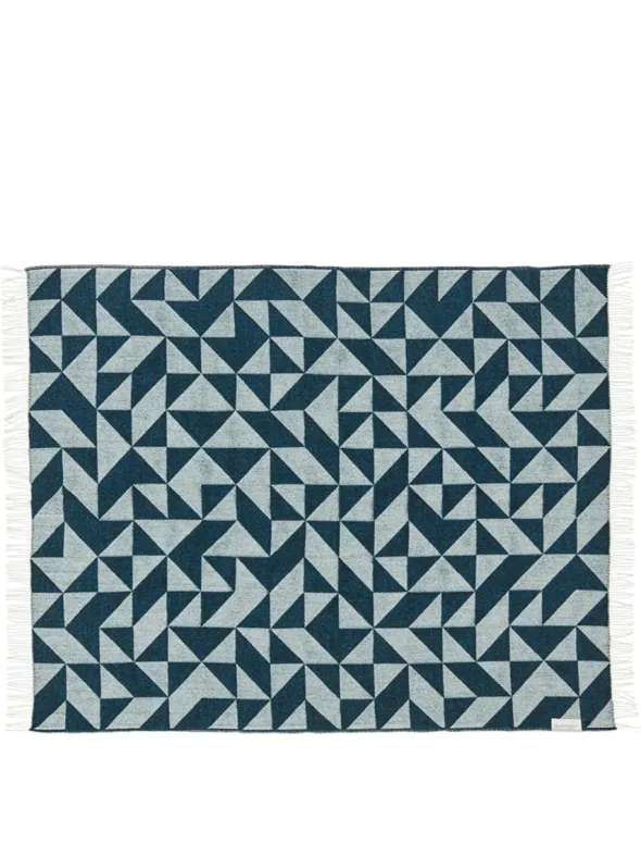 Twist a Twill Plaid, petrol green fra Silkeborg Uldspinderi