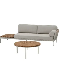 Udendørs Open-Air Sofa, inkl. loungebord i teak fra Vipp