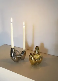 Unity Candleholder, silver fra Hein Studio