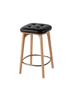 Utility Stool SH610 Oak natural Camo Sierra Black fra Stellar Works