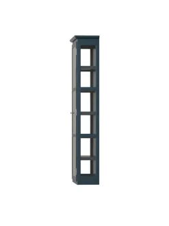 Væghængt Vitrineskab N4, dark blue fra Lindebjerg Design