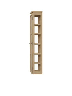 Væghængt Vitrineskab N4, light oak fra Lindebjerg Design