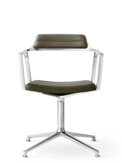 VIPP452 Swivel Chair, bosco grøn læder fra Vipp