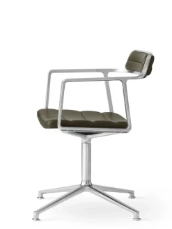 VIPP452 Swivel Chair, bosco grøn læder fra Vipp