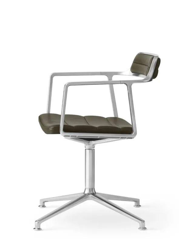 VIPP452 Swivel Chair, bosco grøn læder fra Vipp