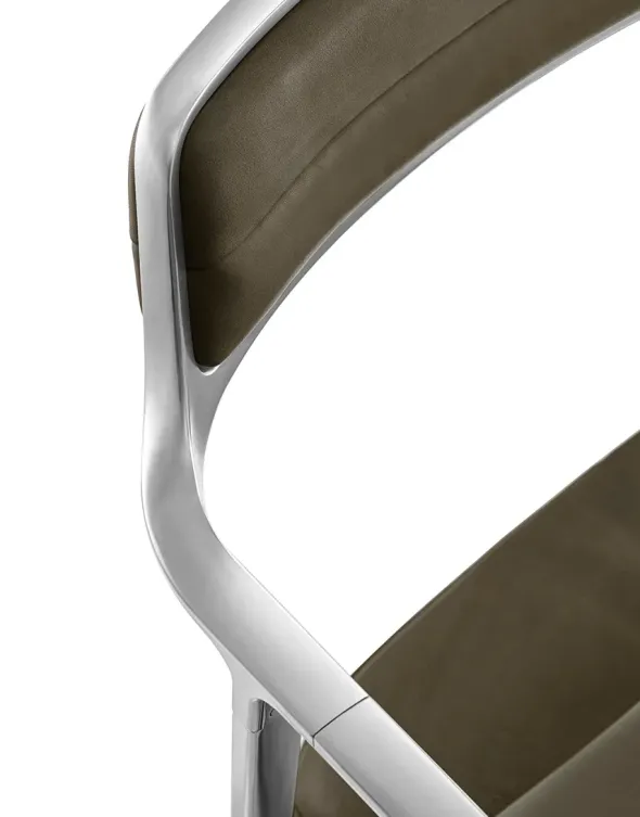 VIPP452 Swivel Chair m/hjul, bosco grøn læder fra Vipp