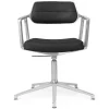 VIPP453 Swivel+ Chair, sort læder fra Vipp