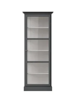 Vitrineskab Classic V1, antracit fra Lindebjerg Design