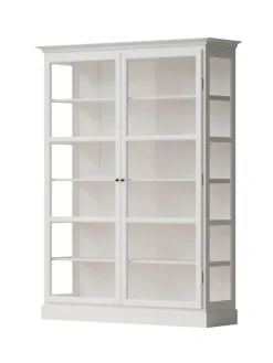 Vitrineskab Classic V2, hvid fra Lindebjerg Design