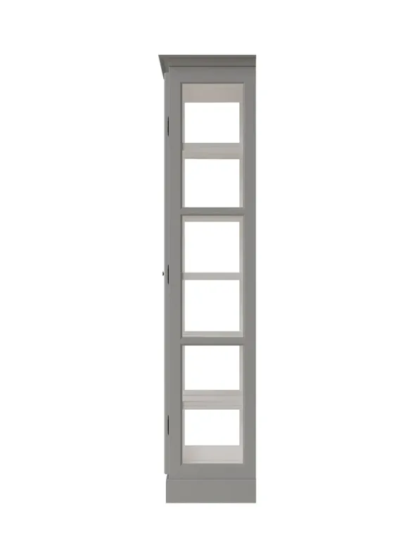 Vitrineskab Classic V2, lys grå fra Lindebjerg Design